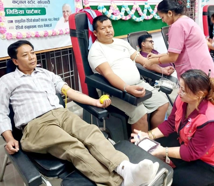 ब्रह्माकुमारीको रक्त संकलन अभियान, नेपालमा ११ हजारभन्दा बढी पिन्ट रगत संकलन