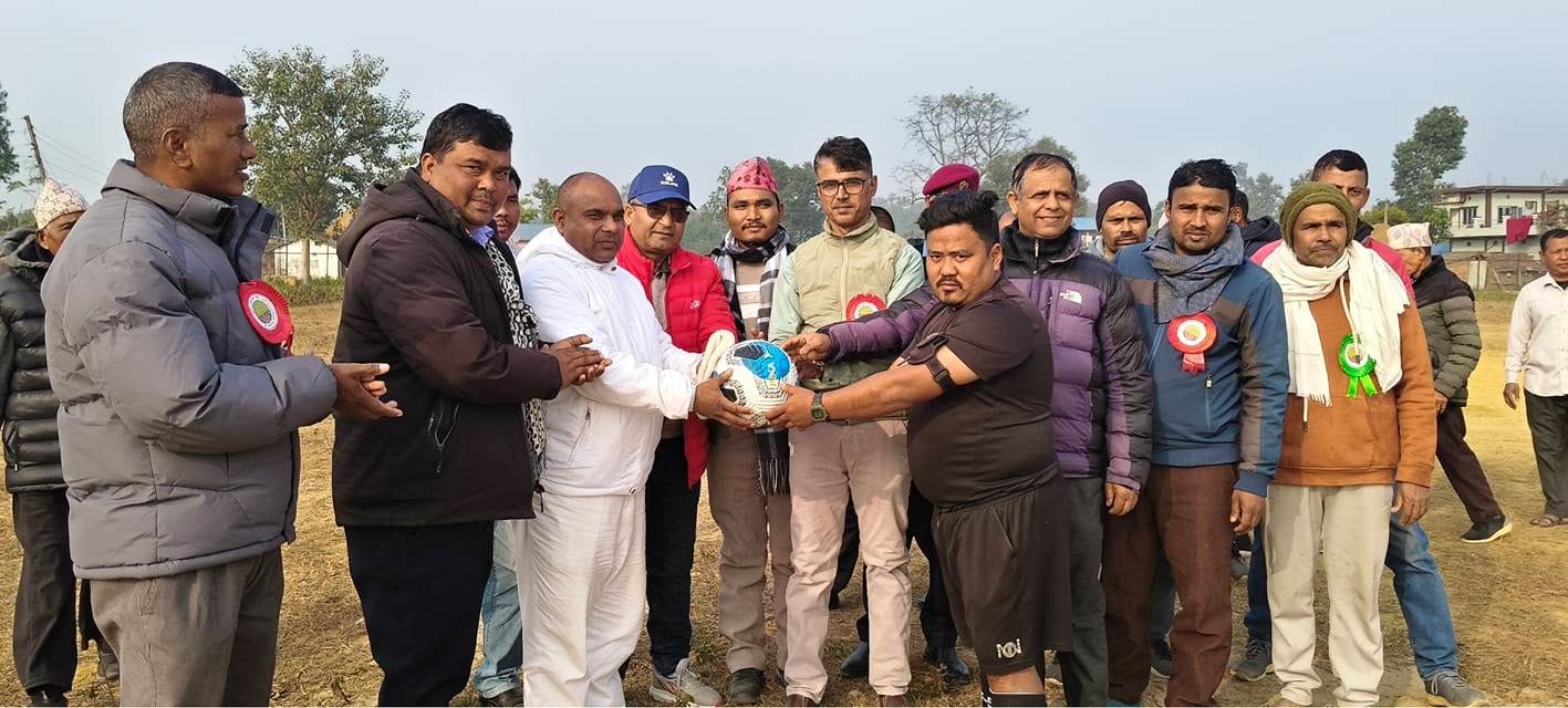 फाइनल खेलमा उत्कृष्ट प्रदर्शन गर्दै वडा नं ९ उपाधि विजेता