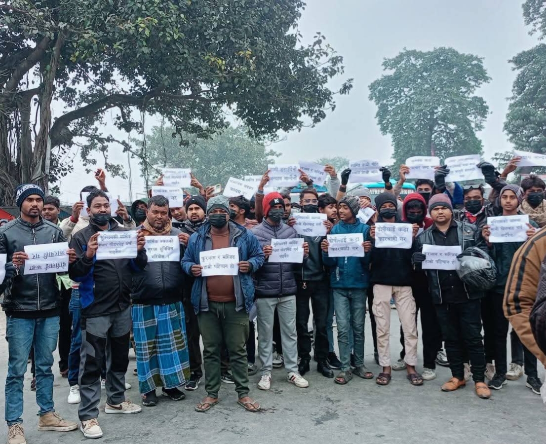 मस्जिद तोडफोड घटनाविरुद्ध वीरगन्ज तनावग्रस्त, मुस्लिम समुदाय सडकमा